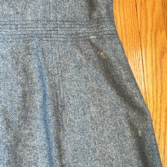 BANANA REPUBLIC Wool-Blend Flannel Sheath Dress in Light Blue 14 - Picture 8 of 10